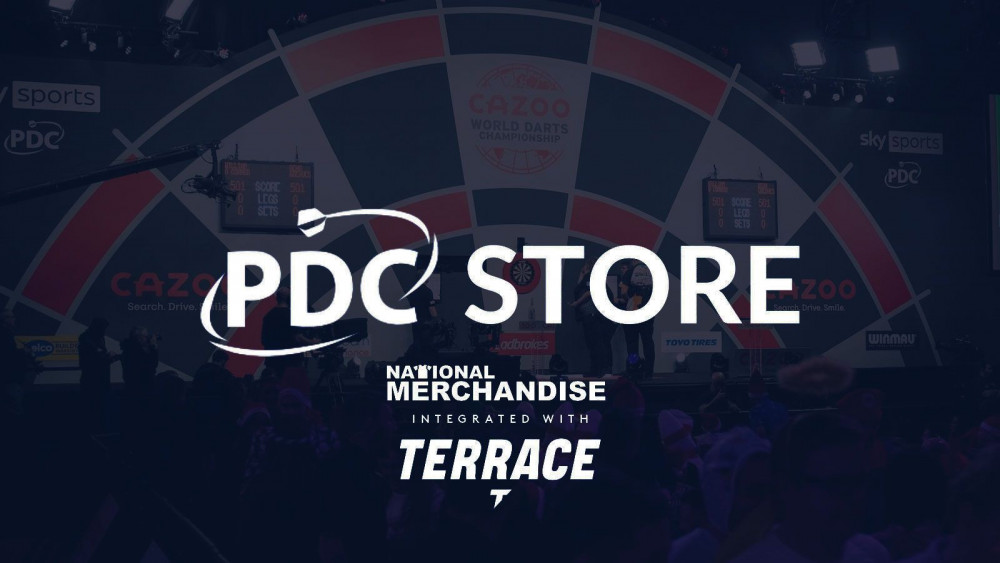 The Terrace Store announce partnership with the Professional Darts Corporation & National Merchandise